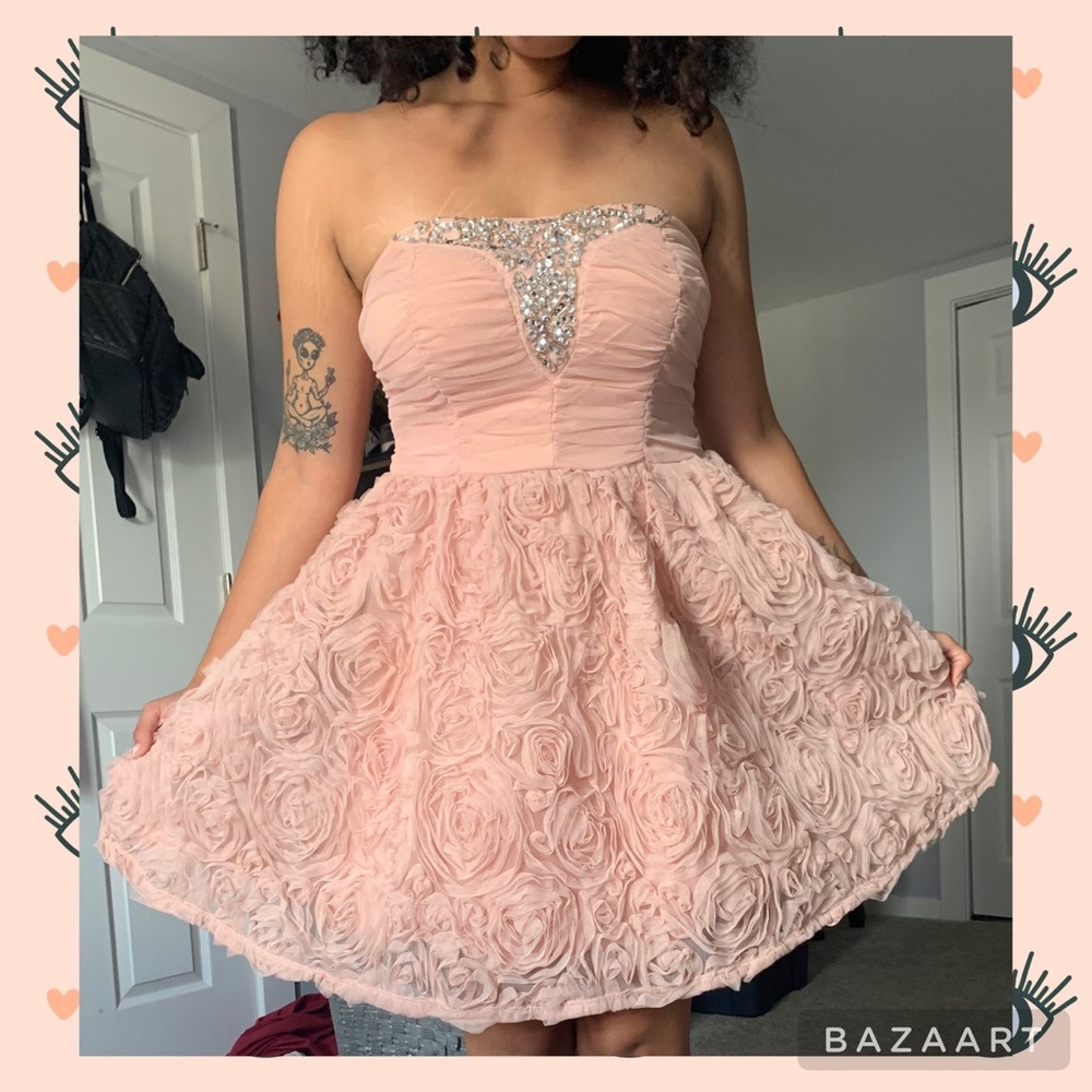 Trixxi Strapless Gown JUNIORS